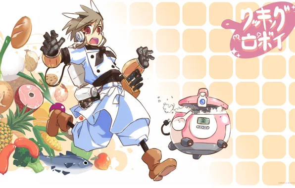 Anime, food, boy, knife, seifuku, japonese, niku