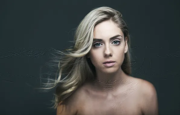 Girl, face, portrait, blonde