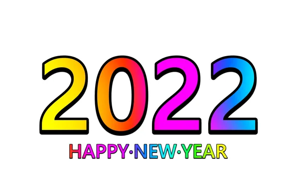 Text, holiday, Wallpaper, new year, figures, white background, wallpaper, happy new year