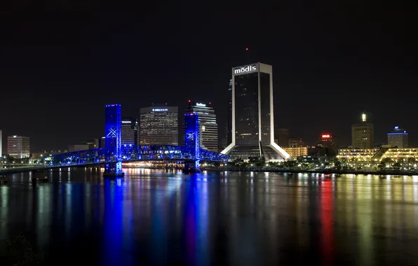 Picture city, the city, USA, Florida, Jacksonville