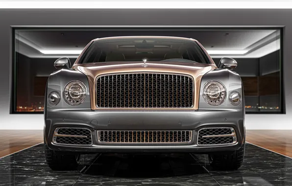 Auto, Bentley, Machine, Lights, Rendering, The front, Bentley Mulsanne, Mulsanne