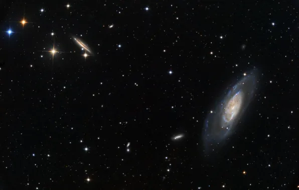 Picture galaxy, The Dogs Of War, in the constellation, M 106