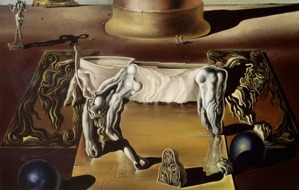 Surrealism, picture, Salvador Dali, Salvador Dali, Paranoid Female Horse