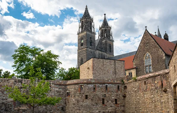 Picture cathedral, Germany, Magdeburg, Saxony-Anhalt