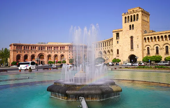 Picture fountain, Armenia, Yerevan