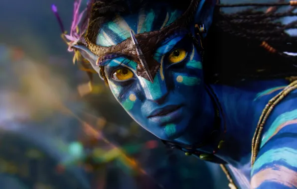 Picture Girl, Avatar, Neytiri, Beautiful, Water, Alien, Warrior, Queen