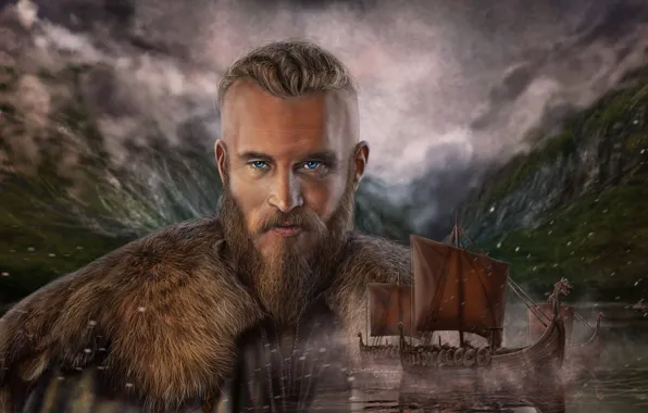Picture Viking, Drakkar, Art Edit, Vikings Ragnar Lothbrok, Vikings Ragnar Lodbrok