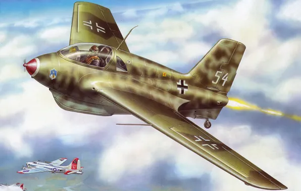 Germany, Air force, Combat aircraft, Messerschmitt, Me-163