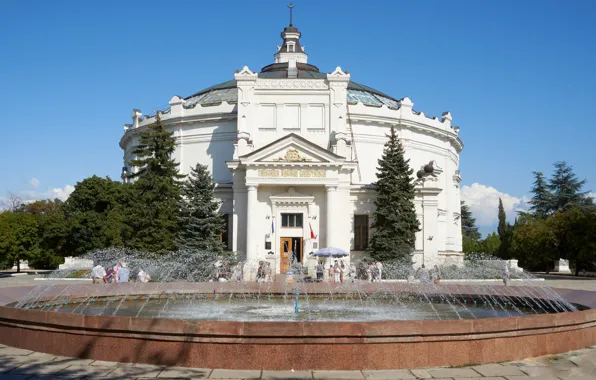 Nature, house, the building, panorama, fountain, Museum, architecture, Crimea
