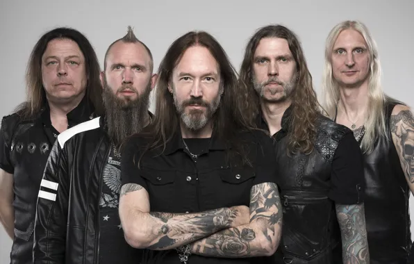 Picture hevy-metal, power metal, HammerFall, David Wallin, Joacim Cans, Oscar Dronjak, Fredrik Larsson, Pontus Norgren