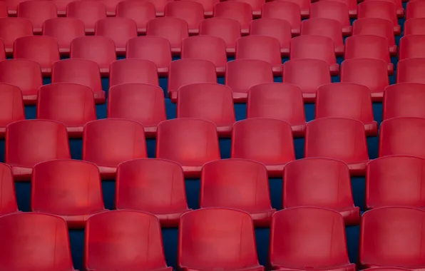 Red, chairs, the ranks