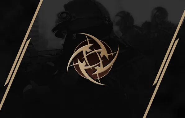 Strip, logo, black background, special forces, counter-strike, csgo, nip, cs go