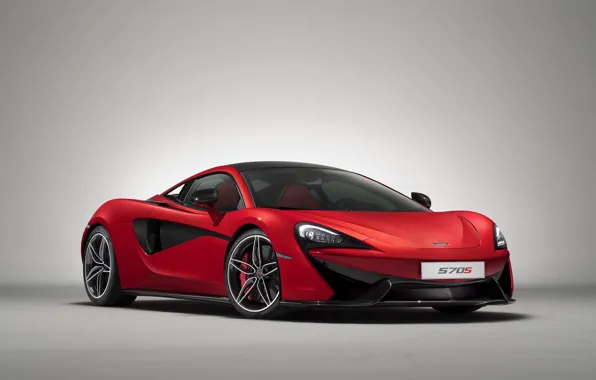 Car, McLaren, red, logo, Supercar, vermillion, 570S, McLaren 570S