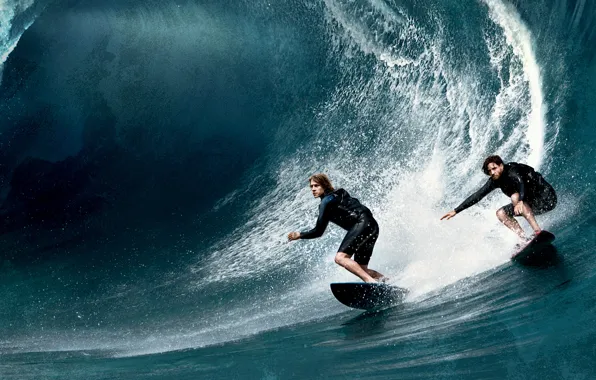 Sea, Board, wave, action, poster, crime, costumes, Luke Bracey