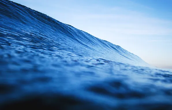 Picture water, the ocean, blue, wave, sea, ocean, blue, water