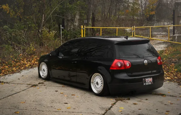 Black, tuning, volkswagen, black, Golf, golf, Volkswagen, MK5