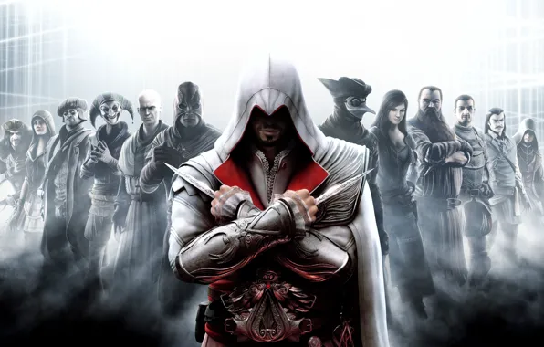 Wallpaper Assassin'S Creed Brotherhood, Assassin, Ezio For Mobile.