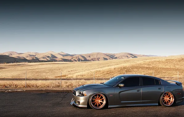 Black, dodge, charger, srt8