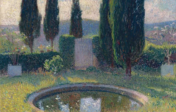 Landscape, picture, Henri-Jean Guillaume Martin, Henri Matrin, Small Pool