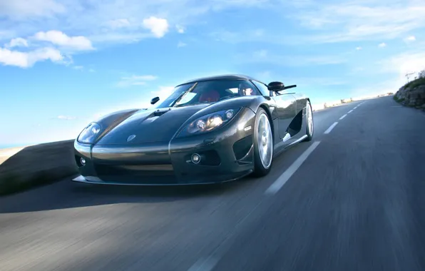 The sky, Road, Speed, Carbon, Koenigsegg CCX