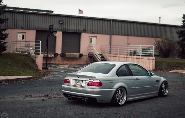 Picture BMW, coupe, BMW, grey, E46, stance works