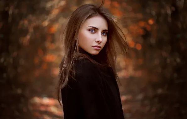 Picture Nataly, natural light, autumn portrait