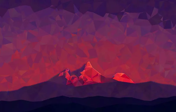 Mountains, abstraction, faces, hq Wallpapers