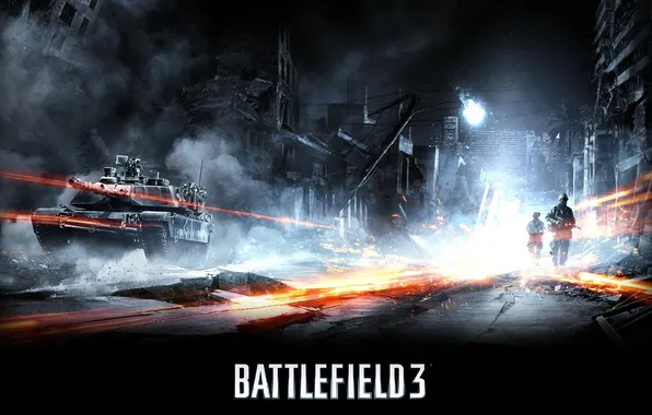 Picture War, Soldiers, Tank, Battlefield 3, Electronic Arts, Conflict