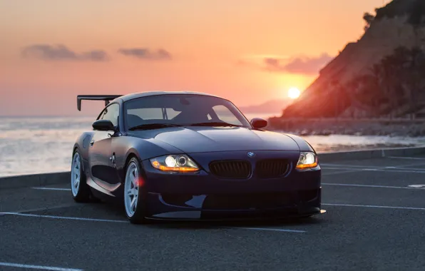 Picture car, auto, sunset, BMW, bmw z4