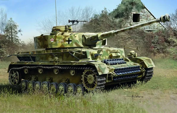 Tank, Tank weapon, Pz. IV, Armor, Panzer Lehr Division, Panzer IVAusf.H