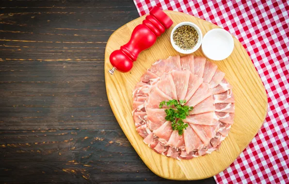 Meat, pepper, spices, Meats
