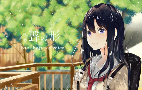 Girl, Anime, 2016, You no Katachi, A Silent Voice, Form Voice