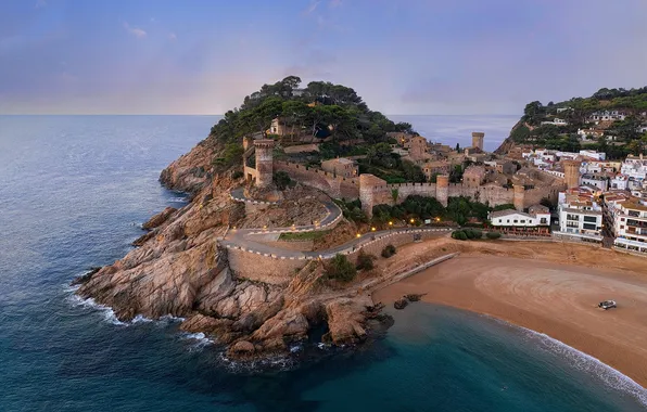 Home, Coast, Spain, Locks, Tossa de Mar