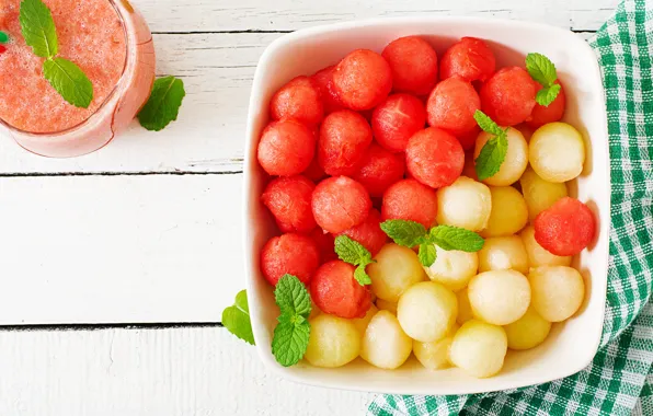 Balls, watermelon, melon