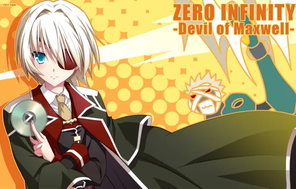 Girl, yellow, background, disk, Zero Infinity - Devil Of Maxwell -