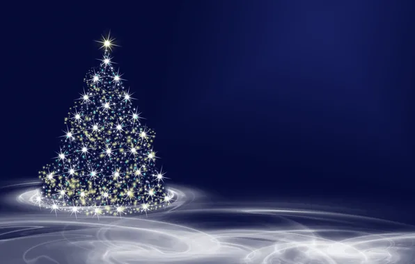 Winter, light, lights, holiday, vector, Christmas, New year, tree