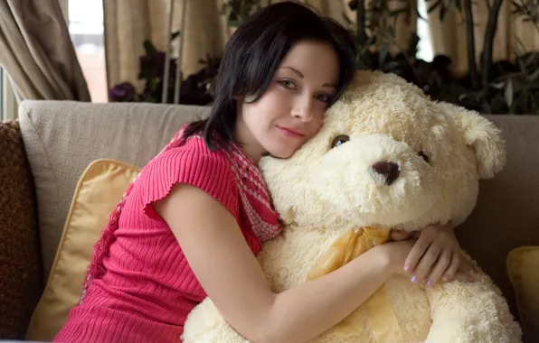 Look, smile, makeup, Night A, black hair, Plush Toy