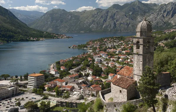 Sea, the city, Adriatica, Montenegro, the fjord, Boca Smaller Broad, To