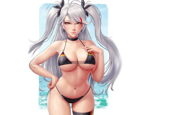 Girl, hot, sexy, boobs, anime, pretty, babe, bikini
