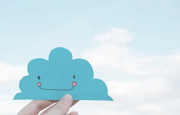 Picture smile, background, mood, Wallpaper, cloud, picture, paper
