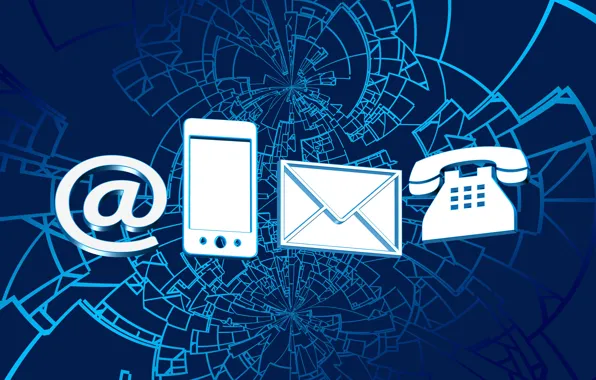 Internet, link, communication, letters, email, calls