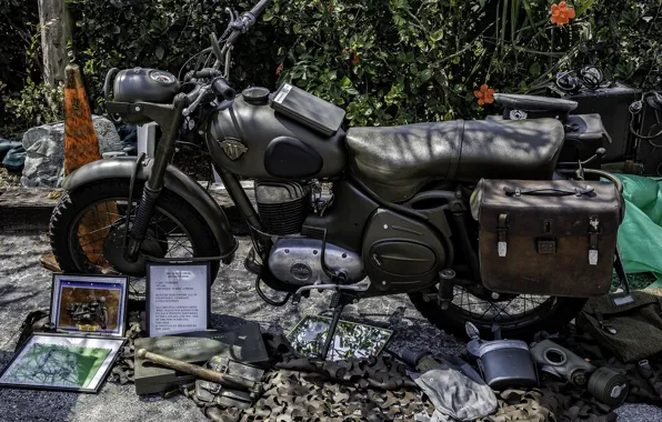 Motorcycle, 1961, Maico 250-B, Bundeswher