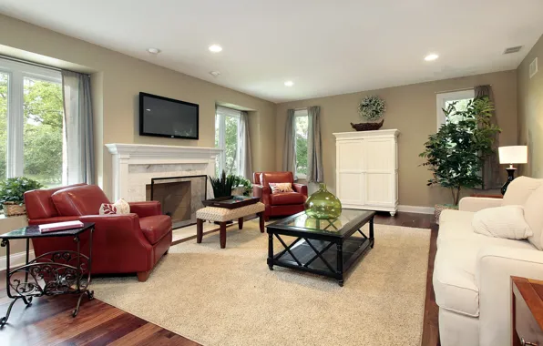 White, red, design, green, style, room, sofa, carpet