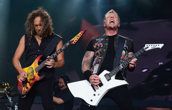 Music, scene, music, concert, Rock, electric guitar, Rock, Metallica