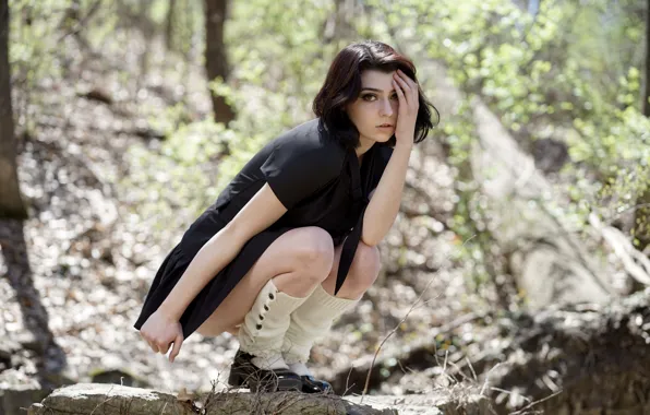 Look, pose, legs, Anna