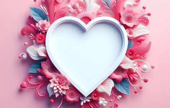 Love, flowers, holiday, heart, heart, hearts, heart, Valentine's Day