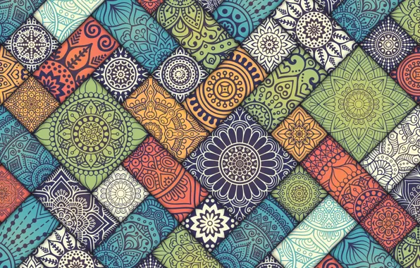 Pattern, abstract, pattern, tiles, mandala, mandala