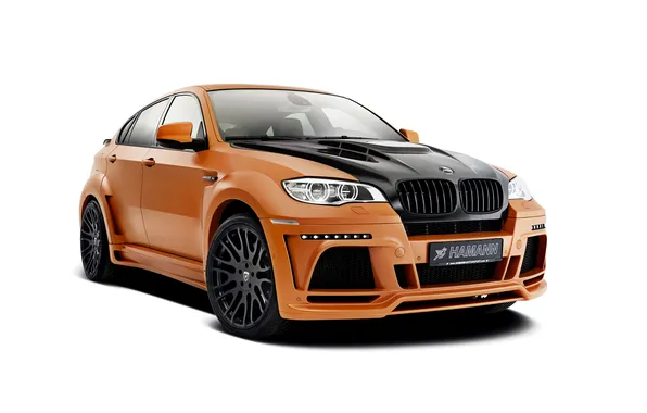 Picture BMW, BMW, white background, Hamann, X6M, crossover