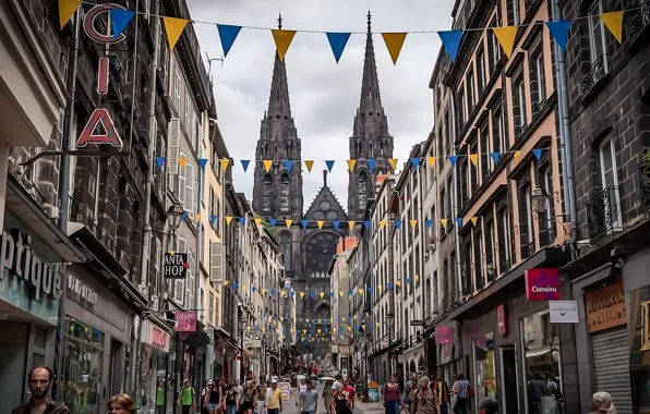 The city, street, France, France, the Church, Clermont-Ferrand, Clermont-Feran, Ferrand Centre