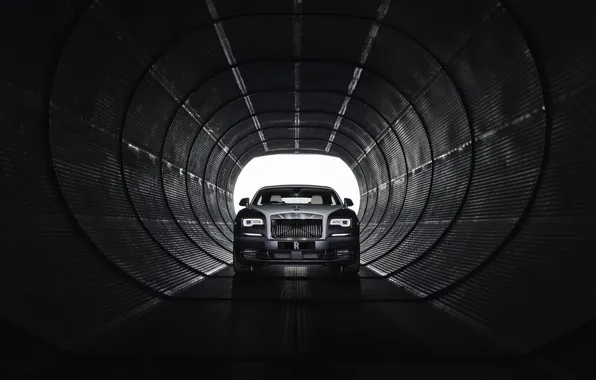 Light, lights, light, metal, rolls royce, front, tunnel, wraith